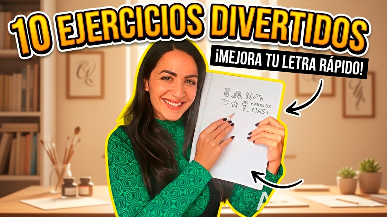 ✍️ 10 EJERCICIOS DIVERTIDOS que MEJORAN tu LETRA