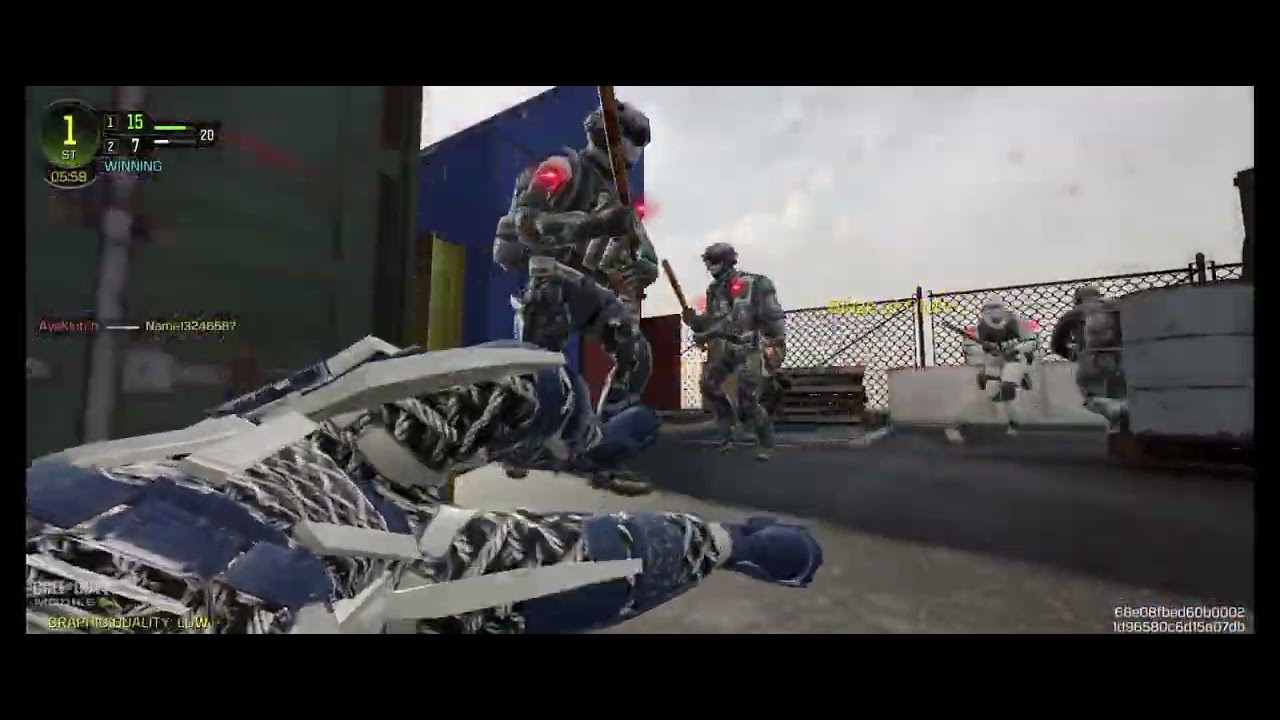 Playing extream rules in call of duty mobile.