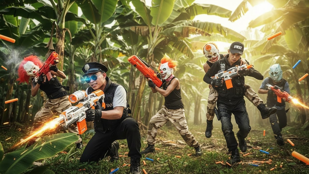 3T Nerf War: SEAL X Operative Unleashes Nerf Guns Power in High-Stakes Crime Battle!
