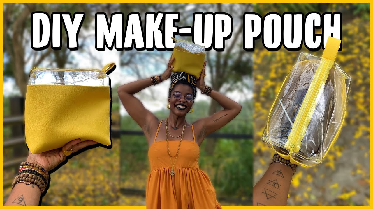 I made a make-up pouch & you can too | MAKE-UP BAG SEWING TUTORIAL using my Singer 4423 Machine