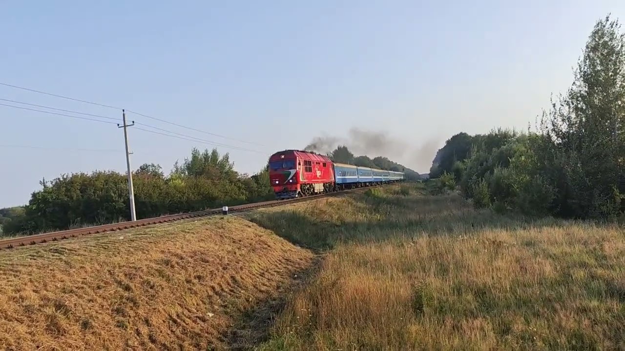 ПОЕЗД В БЕЛАРУСИ 🇧🇾 6.9.2024 (НЕДАЛЕКО ОТ О. П. БОБРЫ) 18 ЧАСТЬ