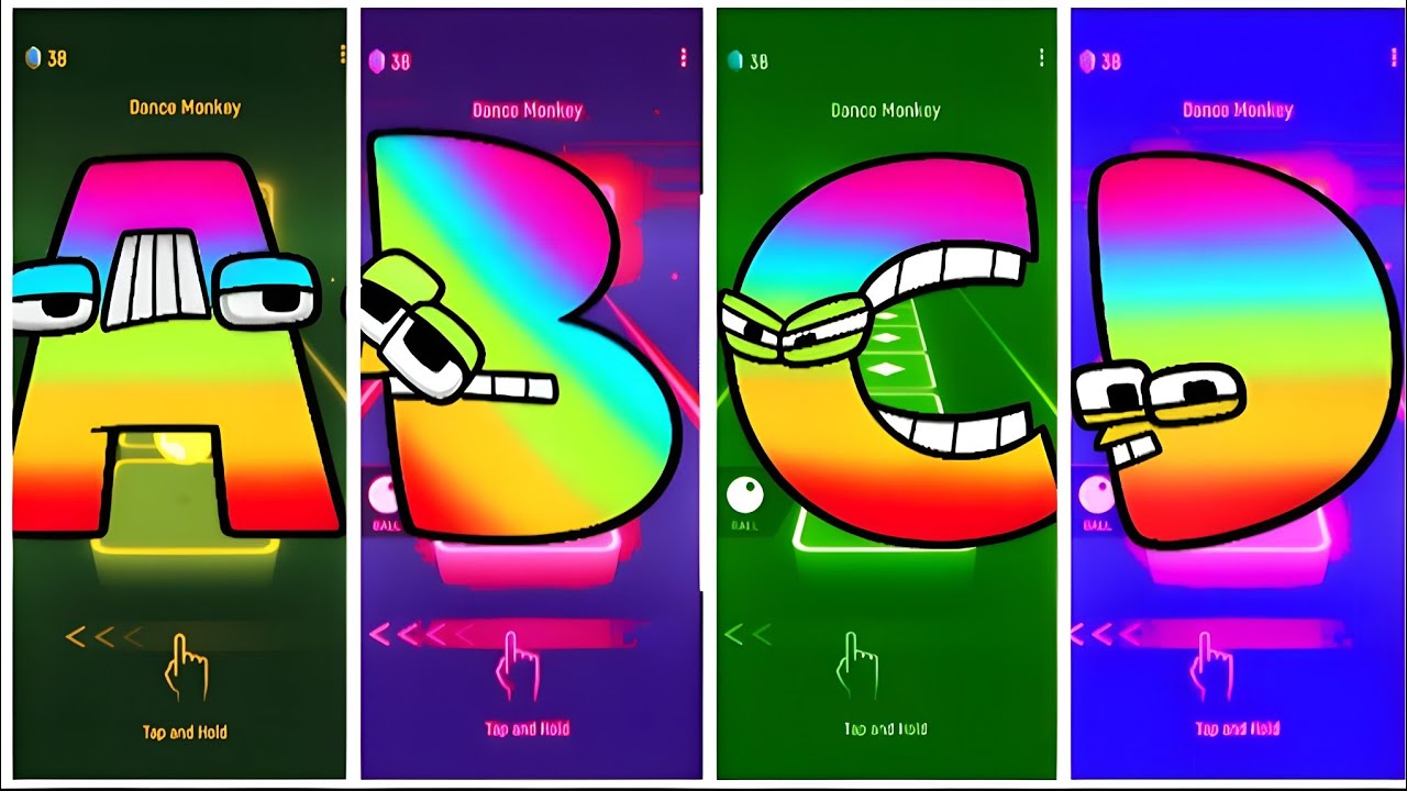 Alphabet Lore Rainbow -A🆚 Alphabet Lore Peppa-B 🆚 C 🆚 D.Alphabet Lore Spider-Man.🎵 Tell We? 😍
