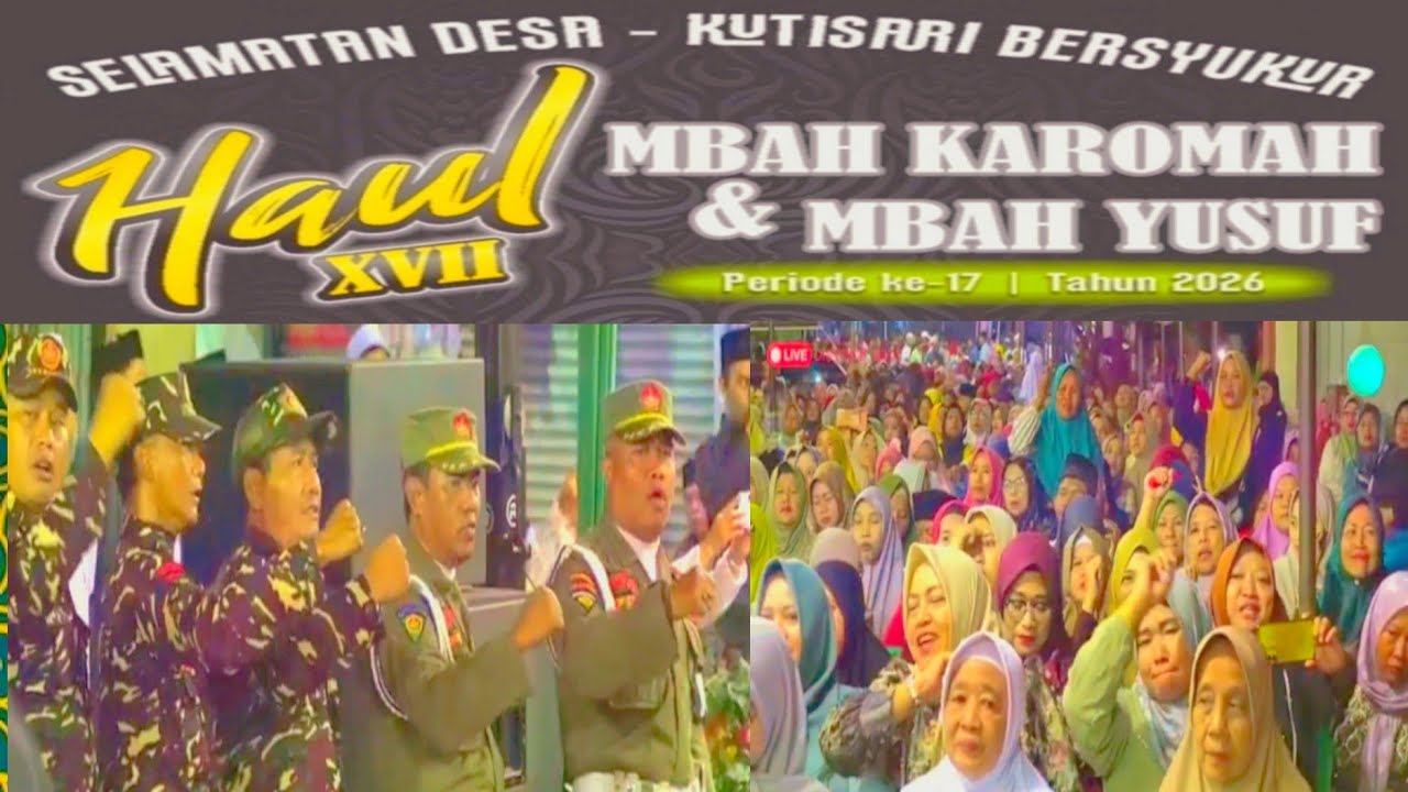 Ya Lal Wathon Versi Hadroh Polisi Santri Di Acara Haul Mbah Karomah & Mbah Yusuf Periode Ke 17 