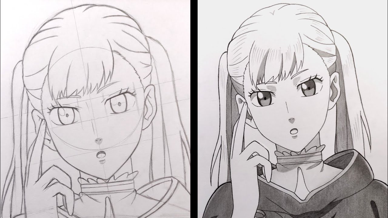 Как нарисовать Noelle Silva - Black Clover