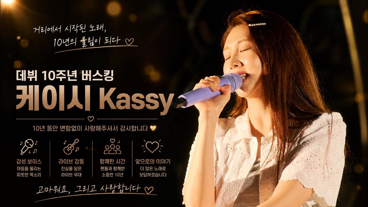 가수 케이시 Kassy  '데뷔 10주년 버스킹' 팬들 신청곡 모두 불러주는 💖  #kpopbusking