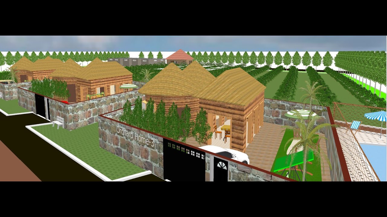 7 acre Muneer Integrated Farming System IFS farm Permaculture Layout-Include3 Orchard House For Rent