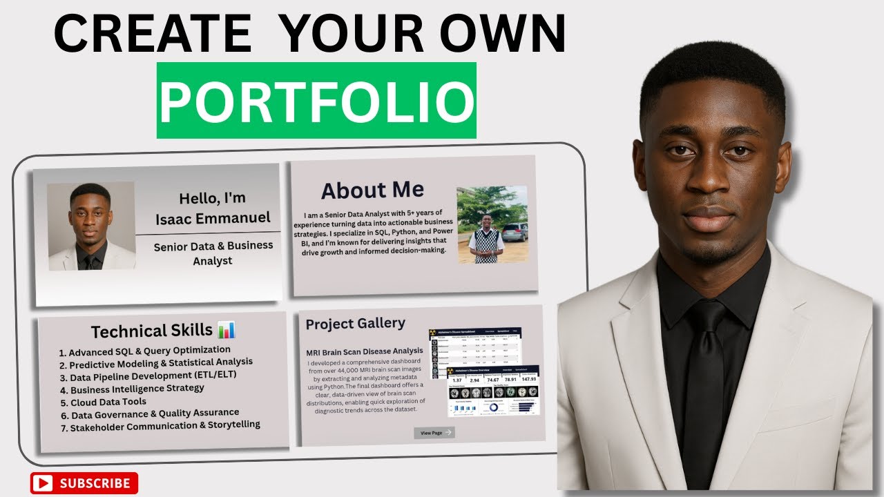 How to Build Professional Portfolio Website for FREE - No Code, No Stress!