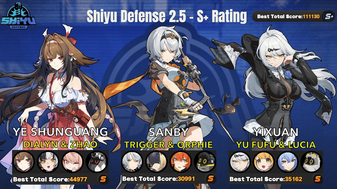 Ye Shunguang, SAnby & Yixuan | NEW Shiyu Defense 5 ZZZ | Zenless Zone Zero 2.5