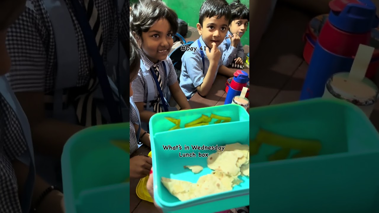 Day41 Wednesday Lunch box #trending #school #schooltiffinbox #kindergarten #kids #shorts #viralreels