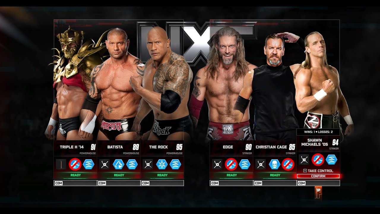 WWE 2K25 TAG TEAM MATCH FT. ROCK BATISTA TRIPLE H VS EDGE CHRISTIAN SHAWN MICHEL #2