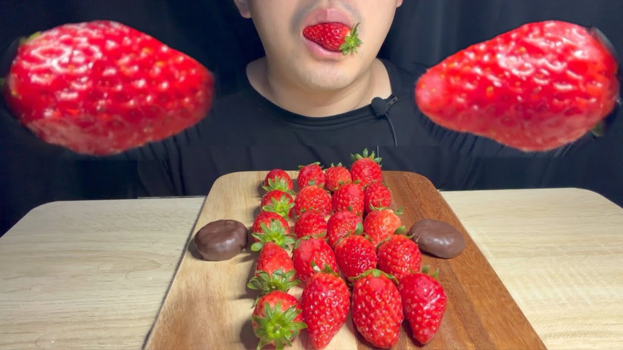 ASMR 🍓제철과일 딸기 먹방 Sweet & Juicy Fresh Strawberries Mukbang Eating Sounds