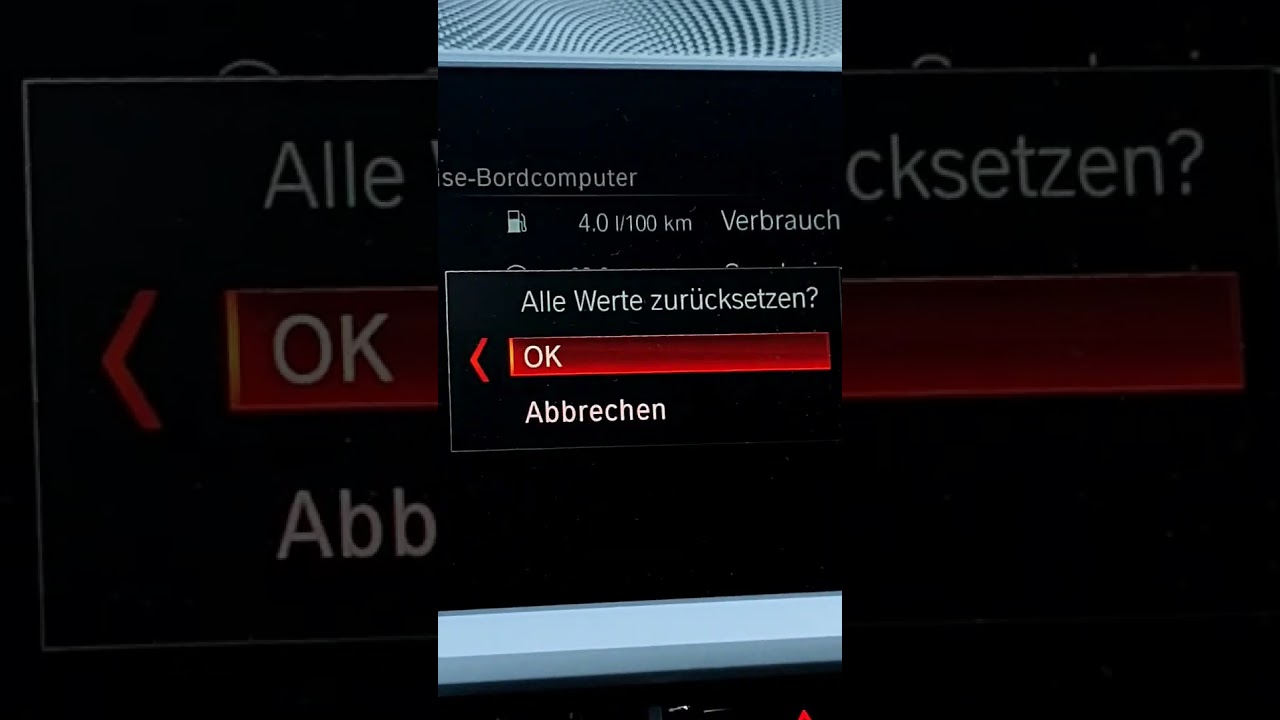 BMW Bordcomputer zur&uuml;cksetzen