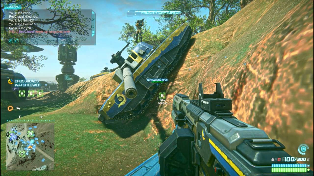 PS2 Useless NC Vanguard Heavy Tank Or Attempting Hull Down Position