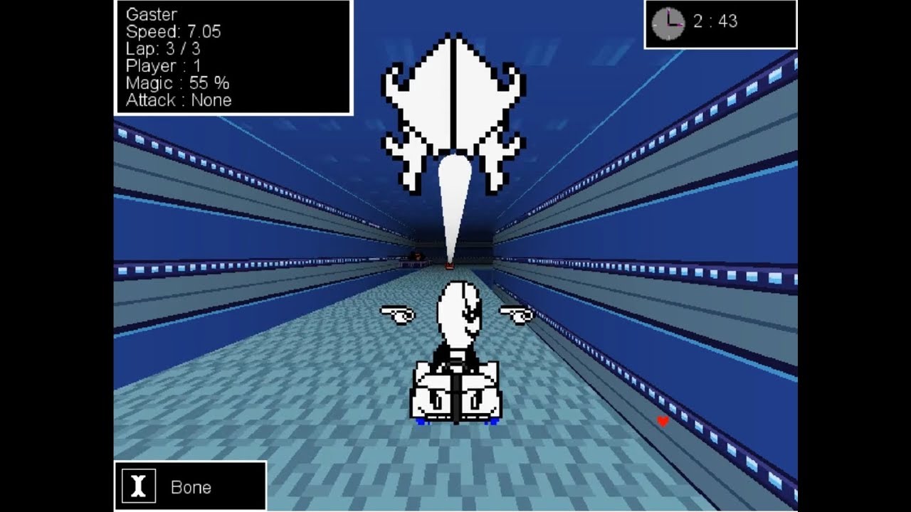 UNDERTALE YARIŞ | GİZLİ YARIŞÇI GASTER İLE BİRİNCİ OLMA KEYF #4