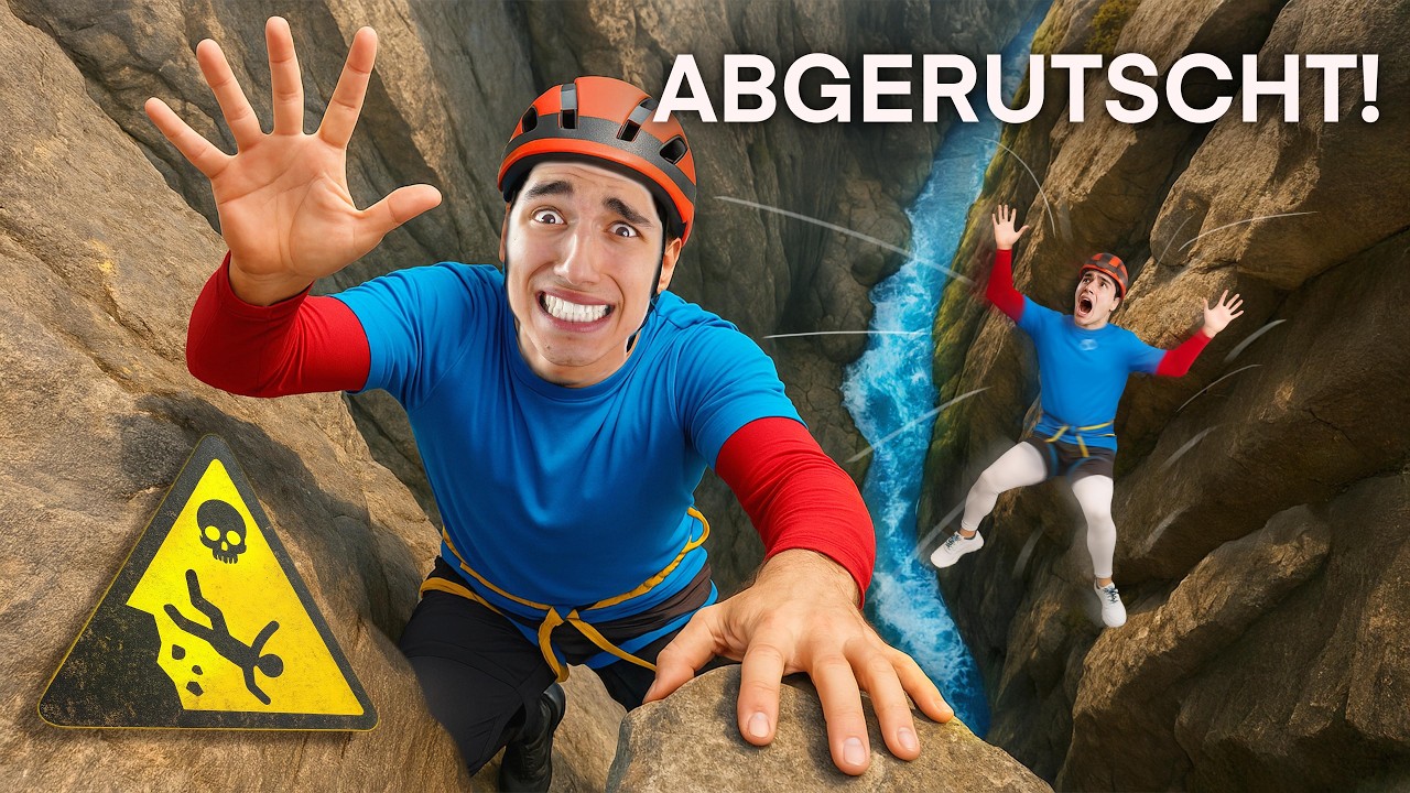 Kann ich eine KLIPPE HOCHKLETTERN?! (abgerutscht) - Kaan Kann Alles (Folge 3)