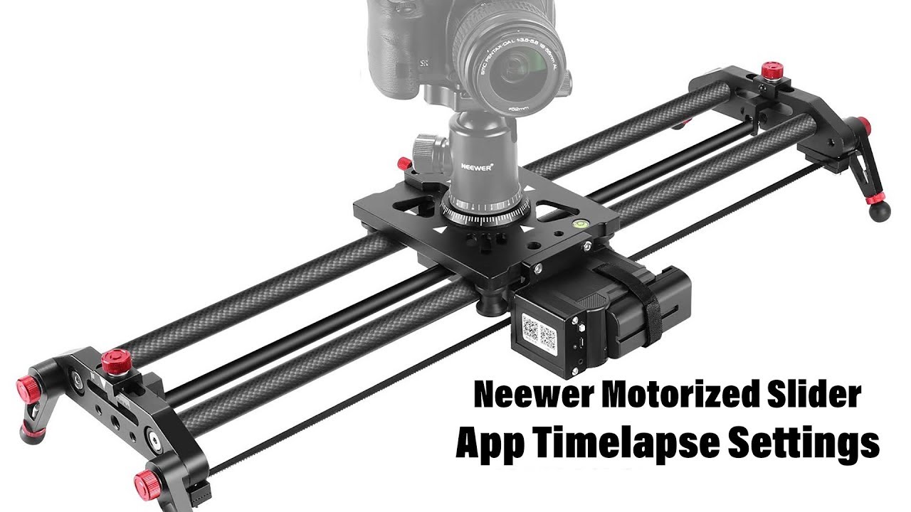 Motorized Neewer Slider - Time lapse Settings