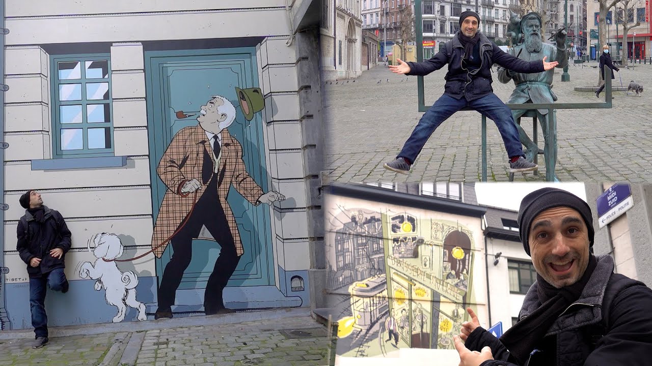 TOURING THE COMIC BOOK ROUTE IN THE CENTER OF BRUSSELS - The Secret World of Belgian Comic Strips