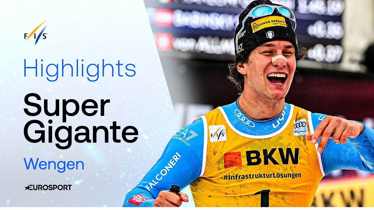 FRANZONI sei un mito! Prima VITTORIA in carriera nel SuperG di WENGEN | HIGHLIGHTS