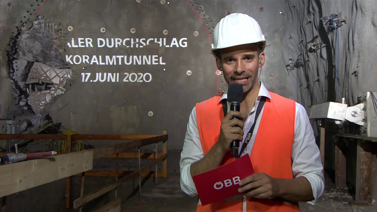&Ouml;BB Koralmtunnel Durchschlag 2020