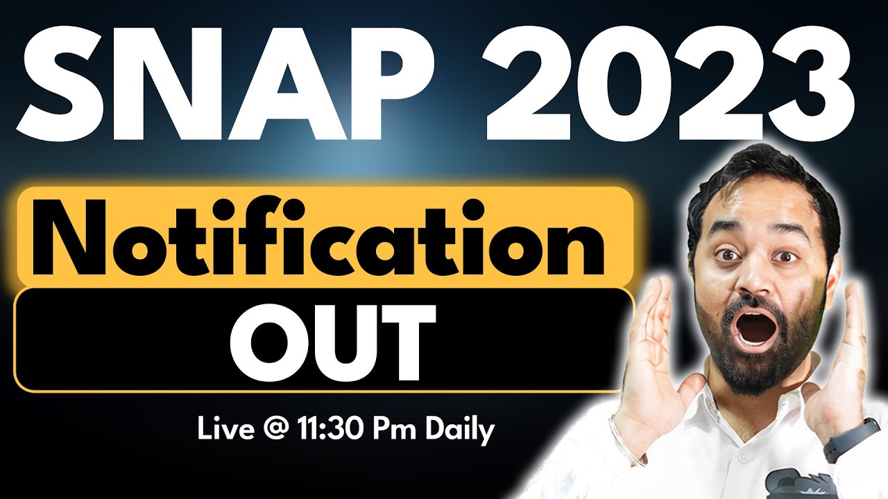 SNAP 2023 Notification OUT  | Preparation for SNAP exam | Easiest MBA exam ?