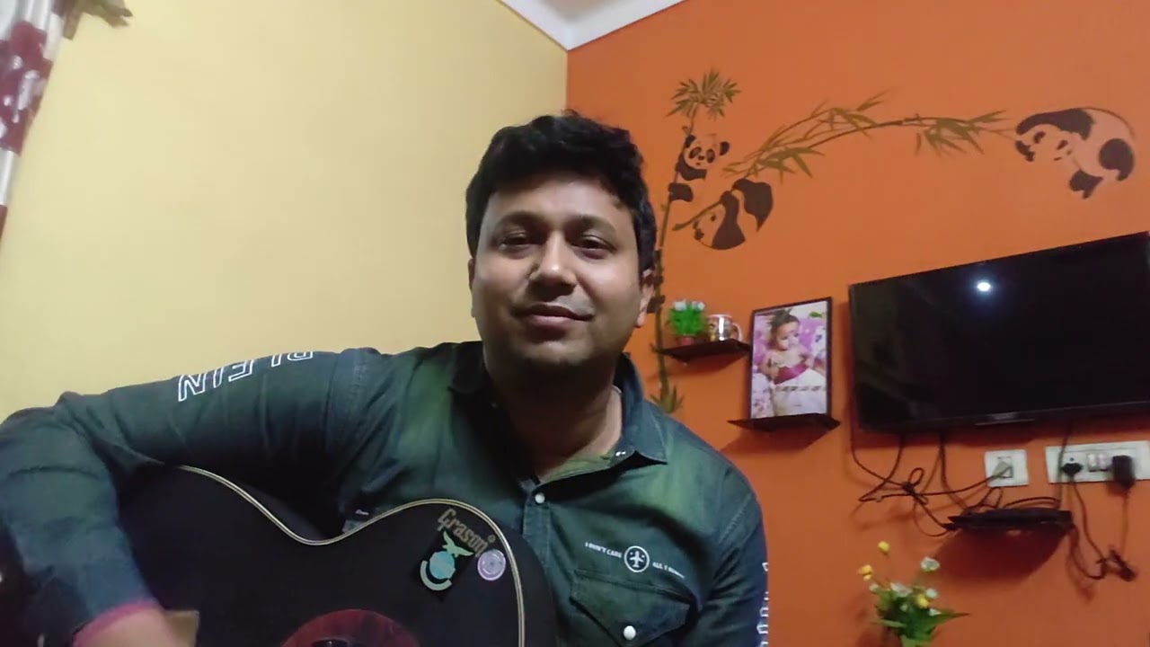 Khawne Gorachand Khawne Kaala || covered by Manas (with Guitar)