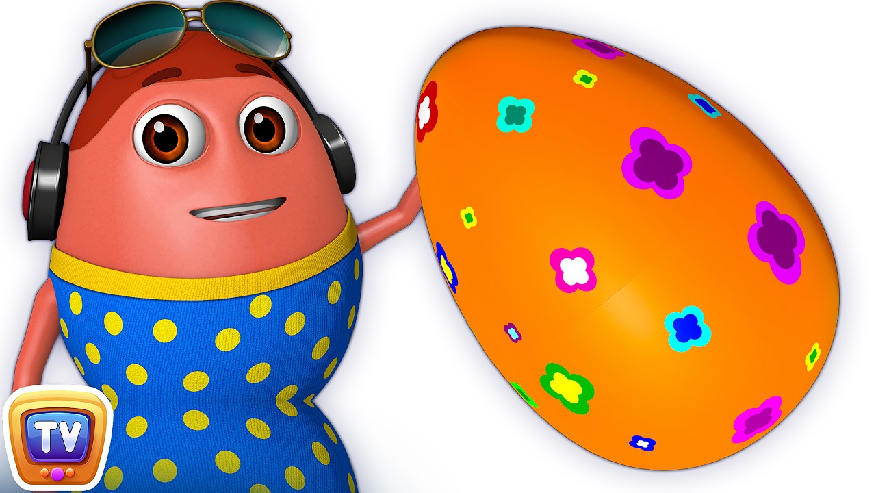 Learn ORANGE Colour with Johny Johny Yes Papa | Surprise Eggs Colours Ball Pit Show | ChuChuTV 3D