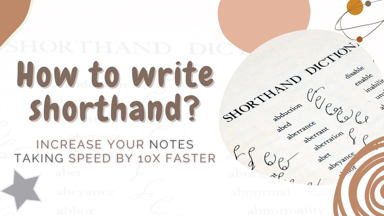 How To Write Shorthand? | Increase Notes Taking Speed By 10x Faster | SAVE TIME | 