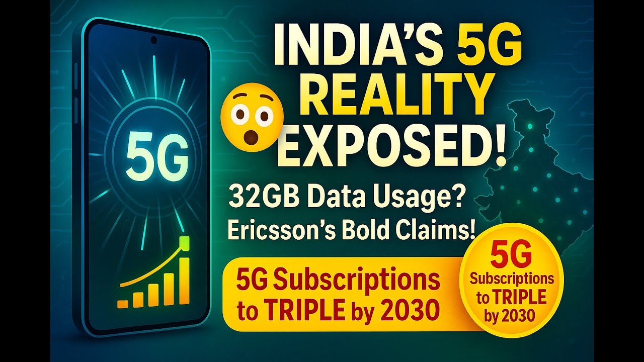 Ericsson’s 5G Forecast vs Indian Reality: Data Misalignment & Spectrum Gaps EXPLAINED!