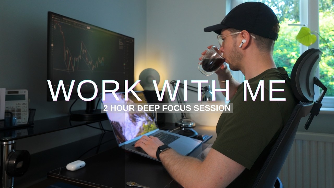 Work With Me | Disciplined 2hr Focus Session For Work, Study & Trading | 50-10-50 Pomodoro Timer