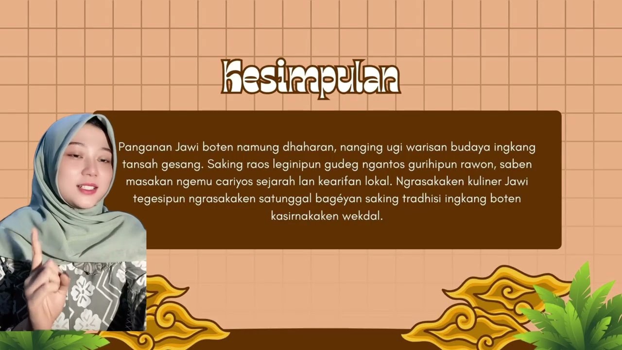 BELAJAR MENGENAL PANGANAN TRADISIONAL KHAS JAWI