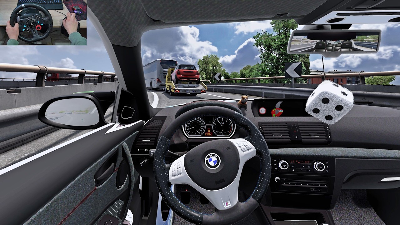 BMW 1M | Euro Truck Simulator 2 | Steering Wheel Game Play  | SnowyMoon |