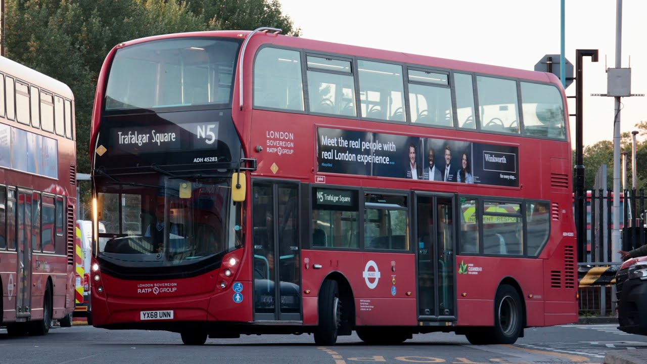 RATP Bus Route N5@ADH45283/YX68UNN (Edgware - Trafalgar Square)