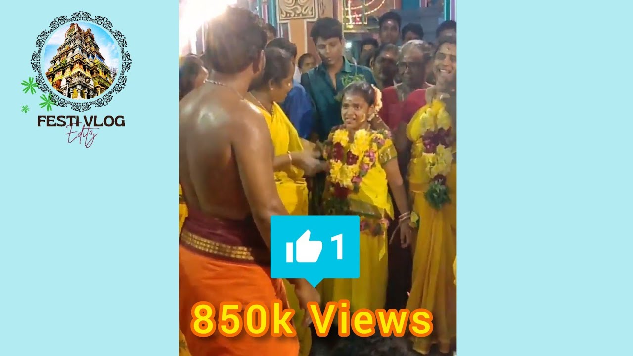 சிறு குழந்தையின் அழகான சாமி ஆட்டம்//  Thiruppuvanam Mariamman Kovil Thiruvilla-2020//festivlog