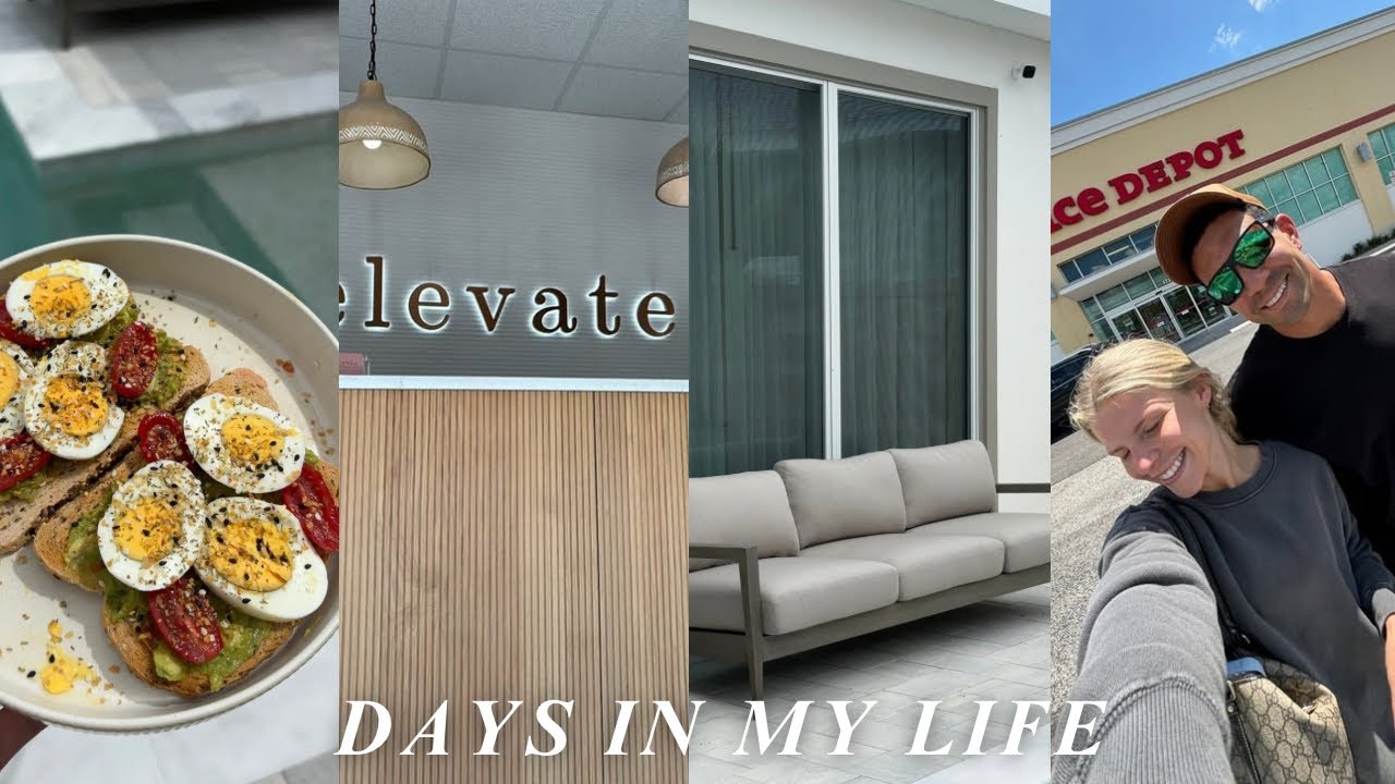 VLOG: lip flip, current nutrition/workout split update, closet￼ clean out, outdoor furniture