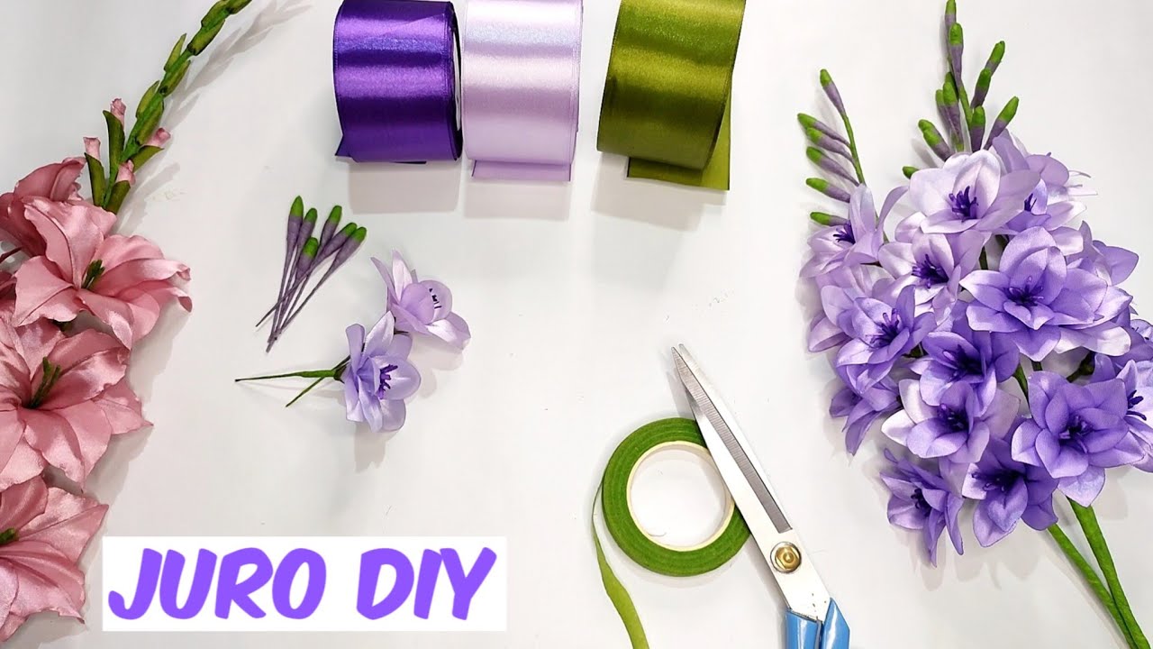 DIY| How To Make Satin Ribbon FreeSeus Flower Easy