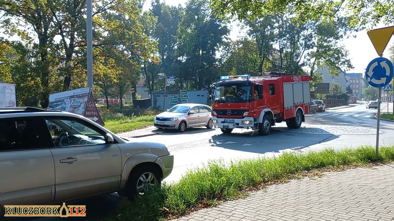 JRG Kluczbork i OSP Kuniów alarmowo do wyczuwalnego zapachu spalenizny