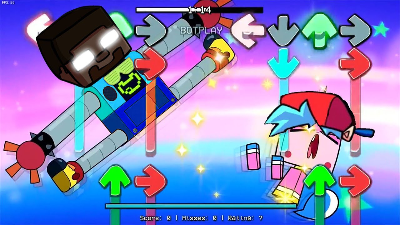 FNF herobrine Danger be like in Unikitty