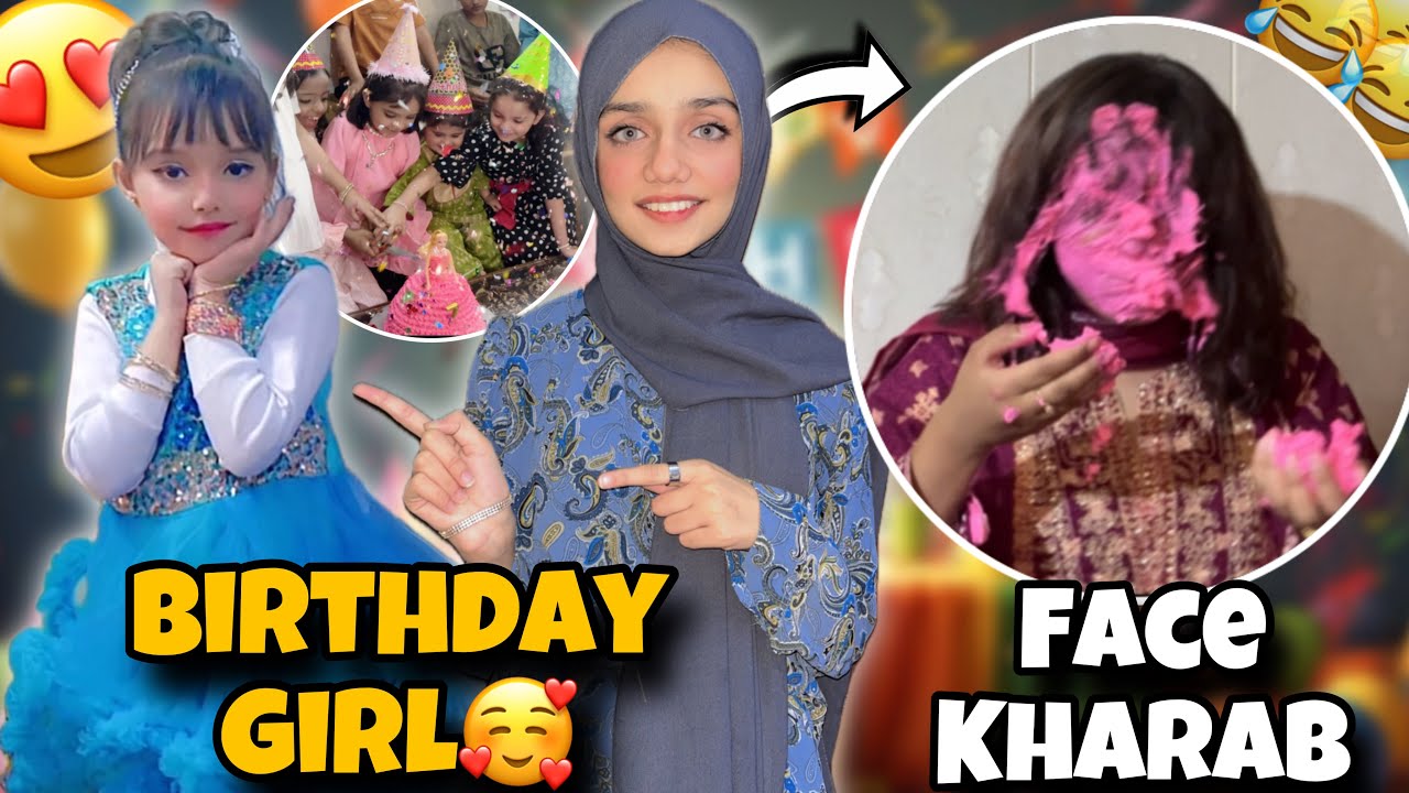 Areeba Ki Birthday Per Cake Rubab Ko Laga Diya😂