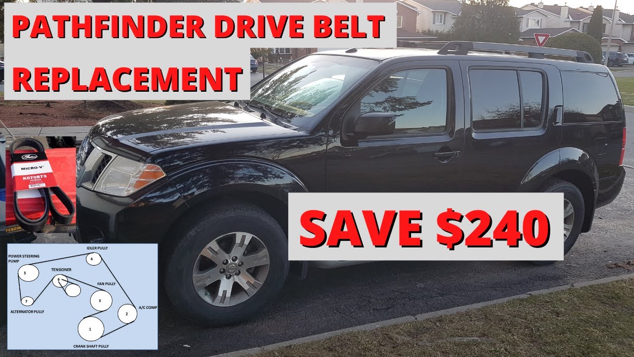 2012 Nissan Pathfinder Drivebelt Replacement