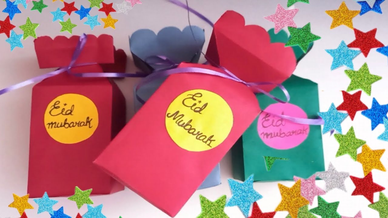 How to make Gift Box with paper | Eidi boxes for kids