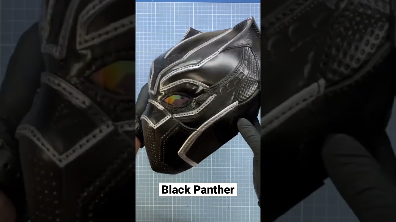 Black Panther Leather Mask