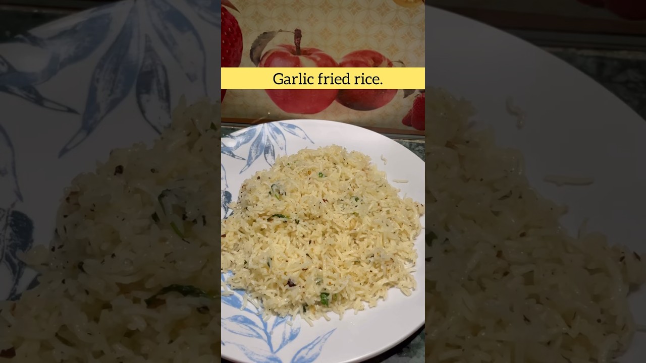 Perfect Garlic fried rice | Quick and easy Recipe! 