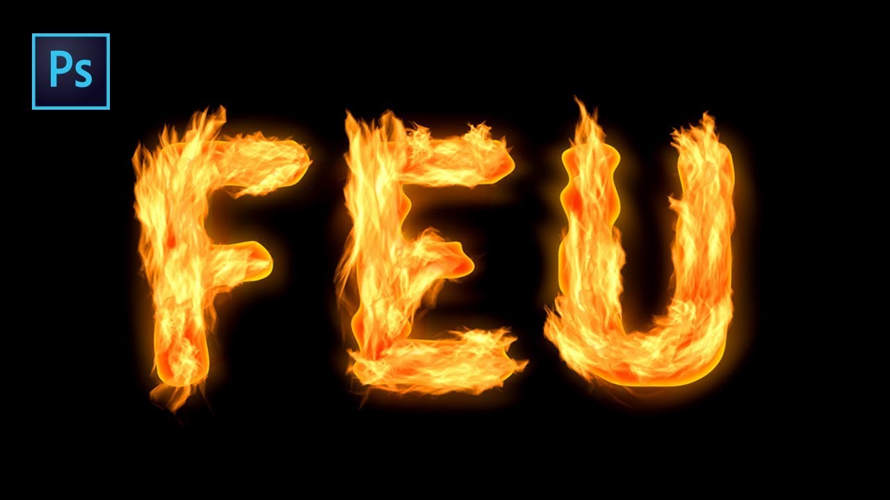 [TUTO PHOTOSHOP] : CRÉER UN TEXTE EN FEU !