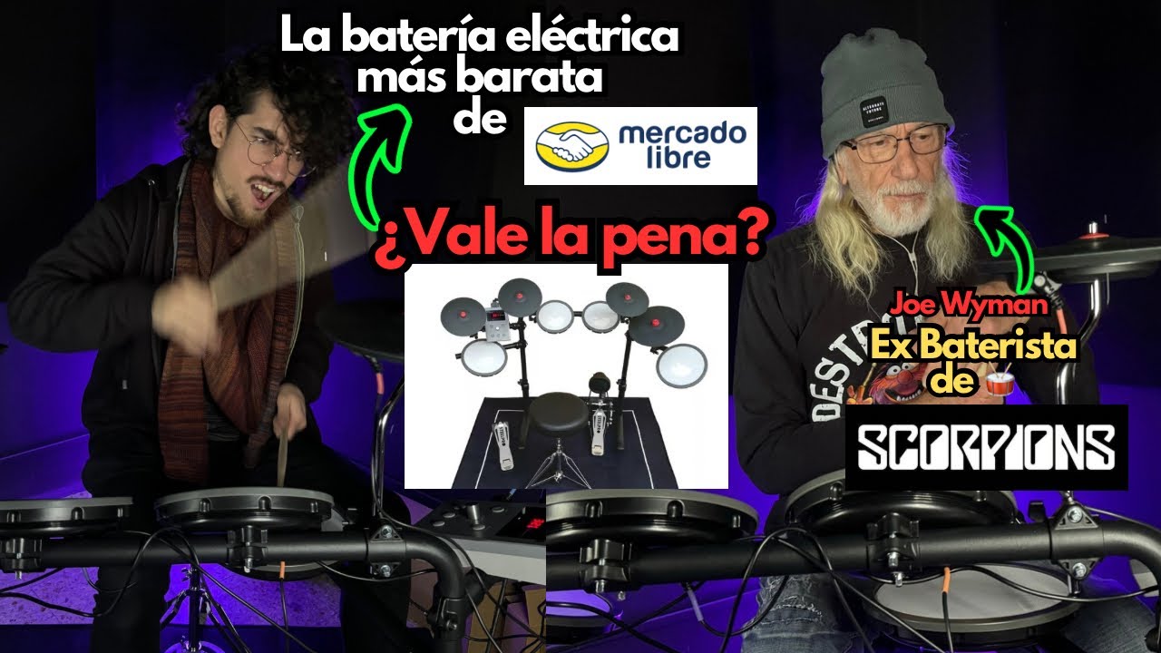 PROBAMOS LA BATERÍA ELÉCTRICA MÁS BARATA STEELPRO NITRO 🥁 CON JOE WYMAN