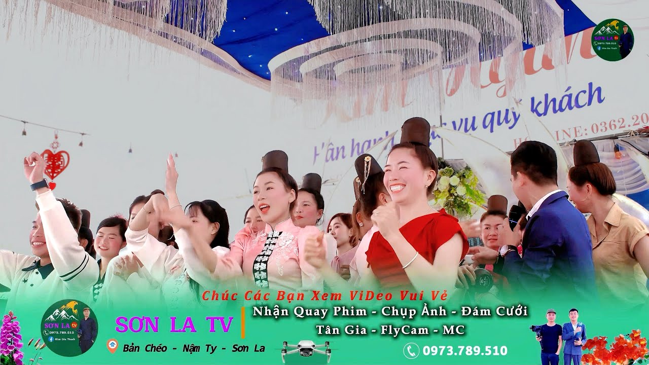 Nhạc Sàn Tây Bắc _ Mừng Lễ Vu Quy Linh Phương & Hoàng Điệp _ Nà Hay - Nậm Ty - Sơn La ll SƠN LA tv
