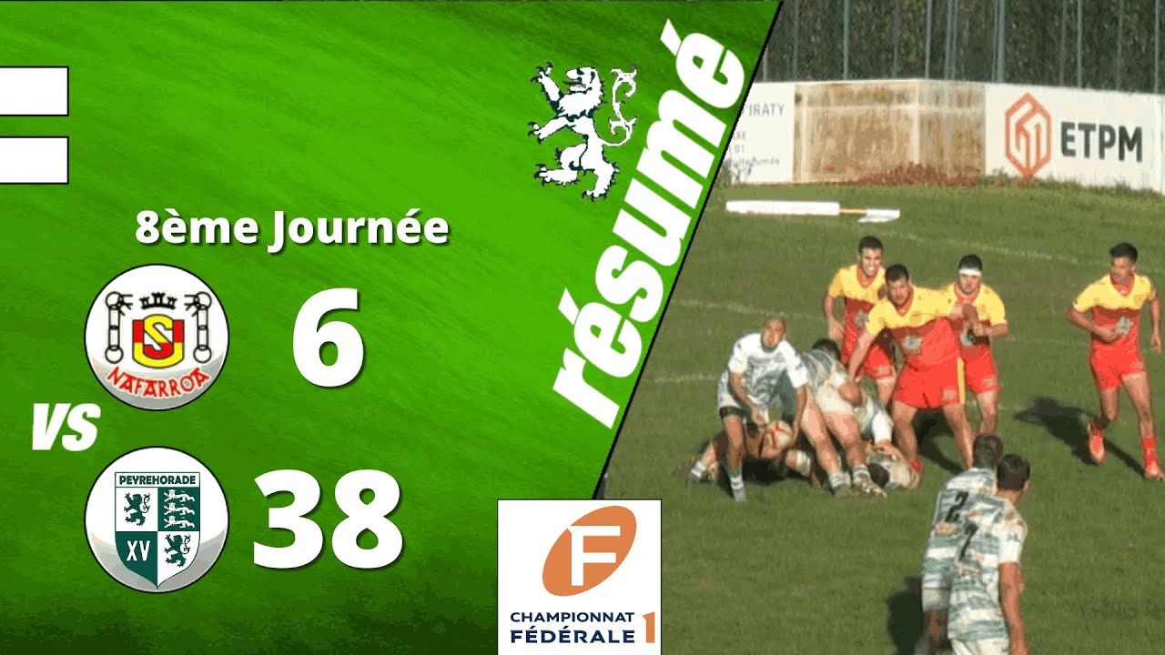 J8 Fédérale1 US Nafarroa vs Peyrehorade Sports résumé
