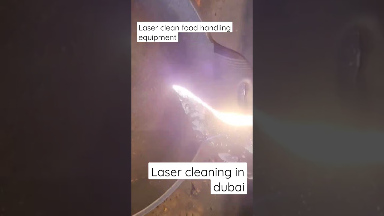 laser cleaning can be used for food handling equipment. no chemicals. laser cleaning in dubai