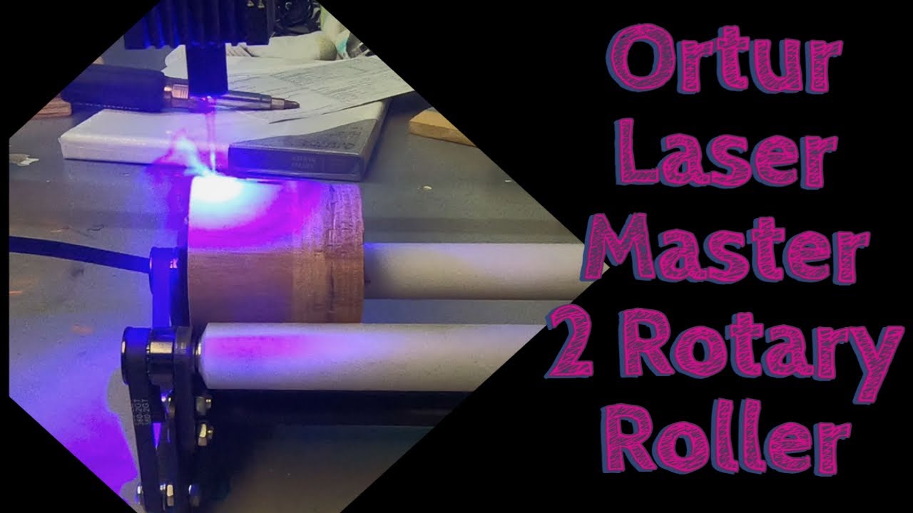 Assembly of the Rotary Attachment for the Ortur LM2 - 20W with Lightburn settings