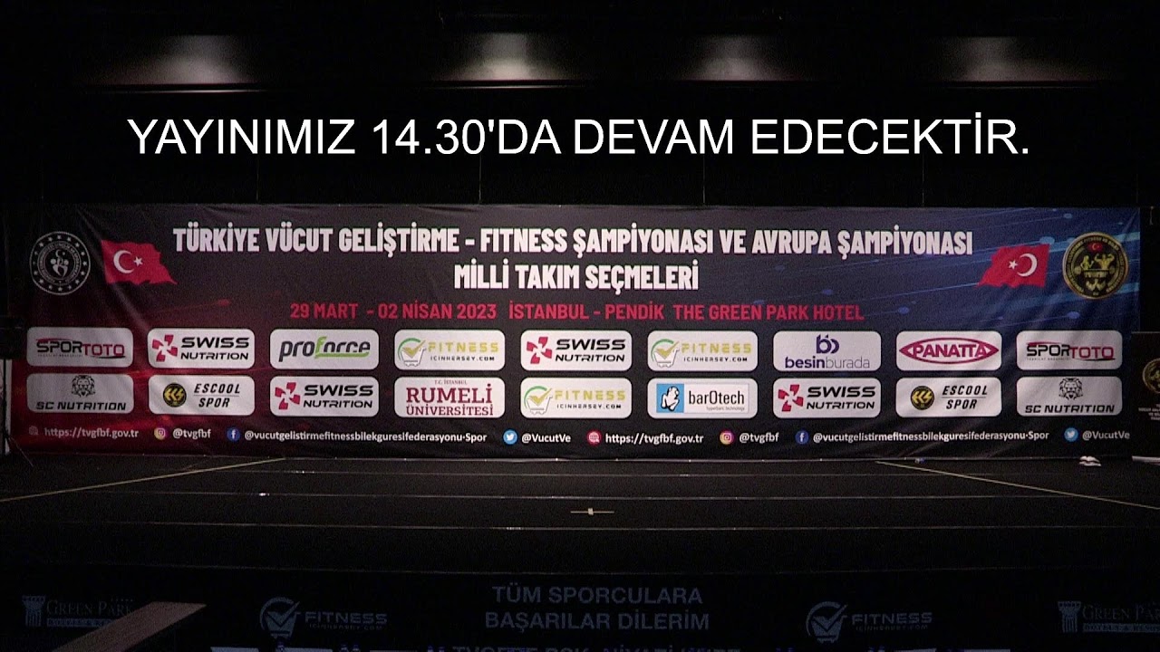 TÜRKİYE VÜCUT GELİŞTİRME FİTNESS ŞAMPİYONASI VE AVRUPA ŞAMPİYONASI MİLLİ TAKIM SEÇMELERİ