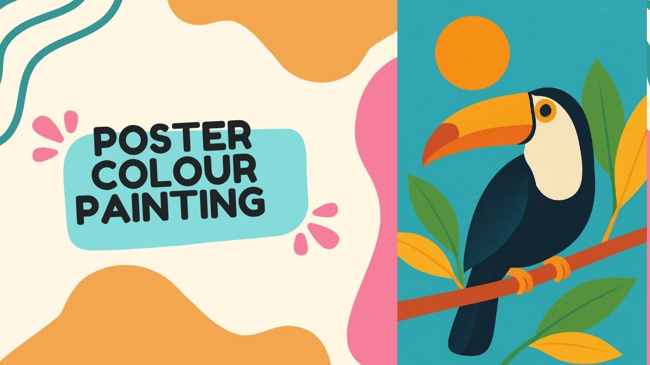 Poster colour painting 